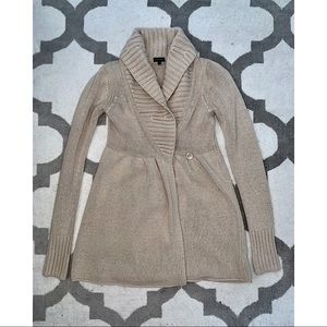 Cream Wool Sweater Cardigan from Aritzia